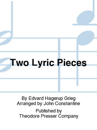 Book cover for Two Lyric Pieces