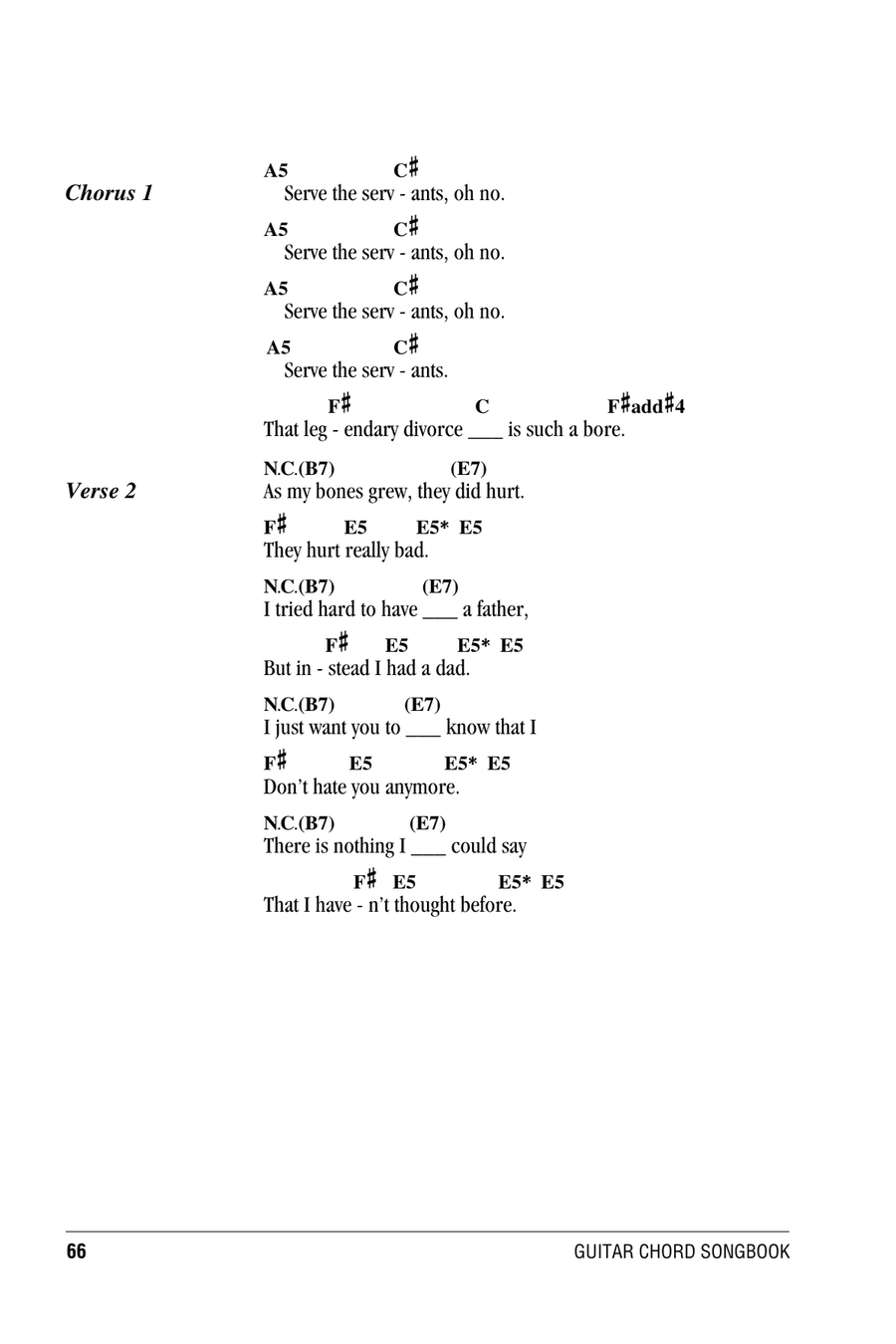 Serve The Servants Acoustic Guitar scores gallery preview page 2