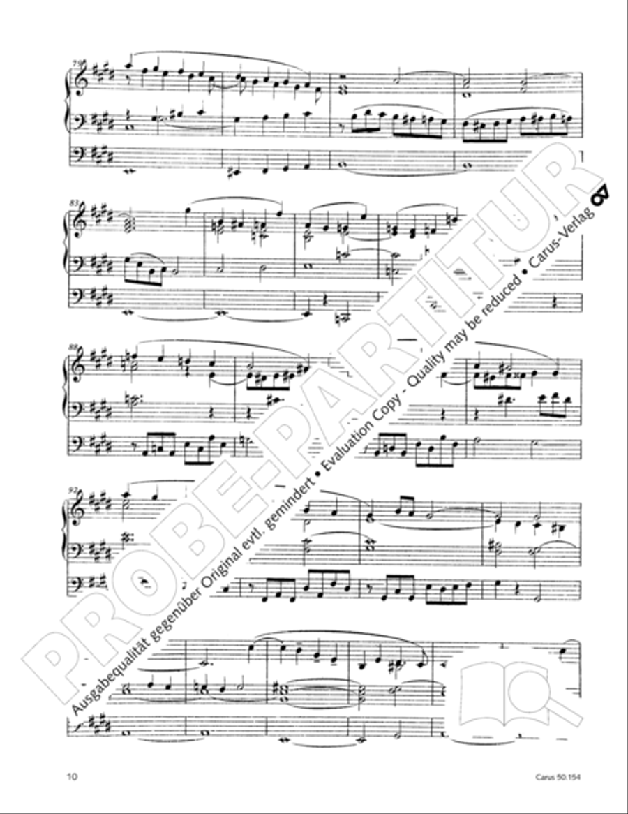 Organ Sonata No. 12 in D flat major Organ Solo scores gallery preview page 11
