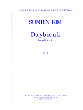[Kim] Daybreak