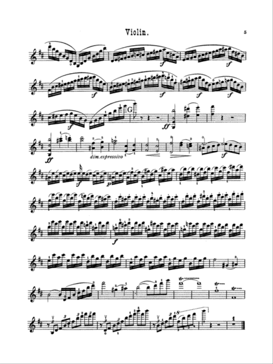 Saint-Saëns: Violin Concerto No. 3 in B Minor, Op. 61 Violin Solo scores gallery preview page 5