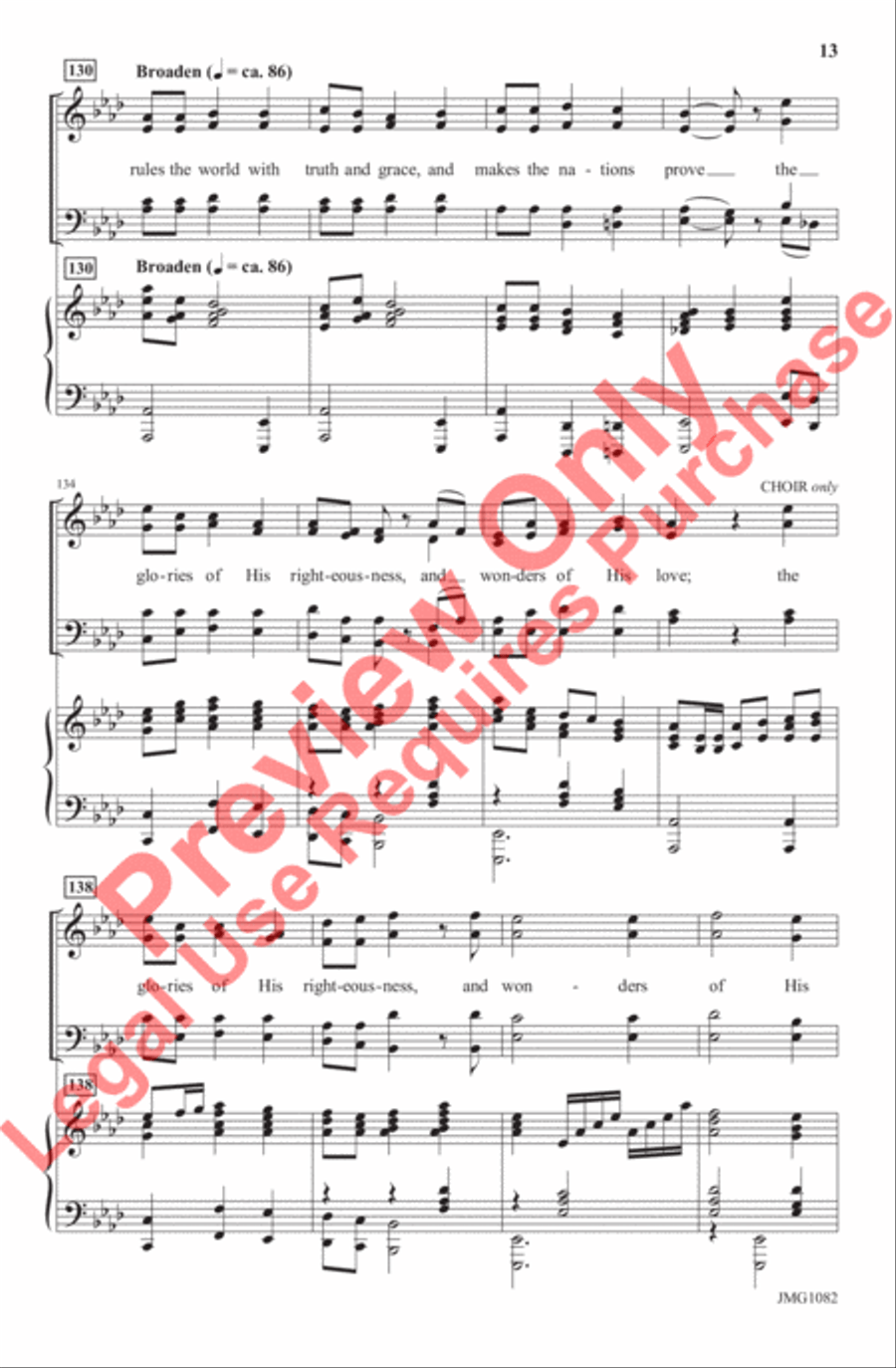 Wonders of His Love 4-Part scores gallery preview page 13