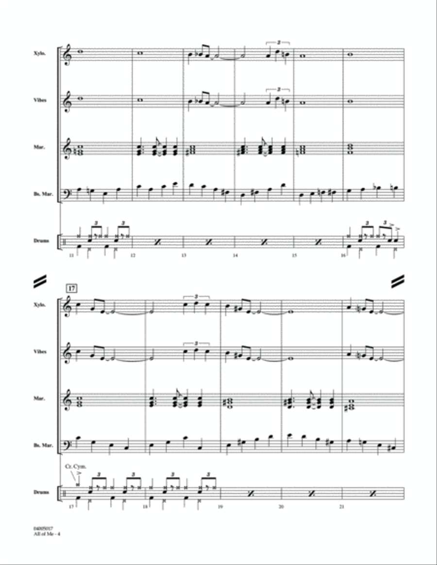 All of Me - Full Score Concert Band scores gallery preview page 4