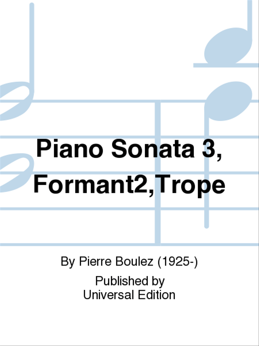 Piano Sonata 3, Formant2,Trope Chamber Music scores gallery preview page 1