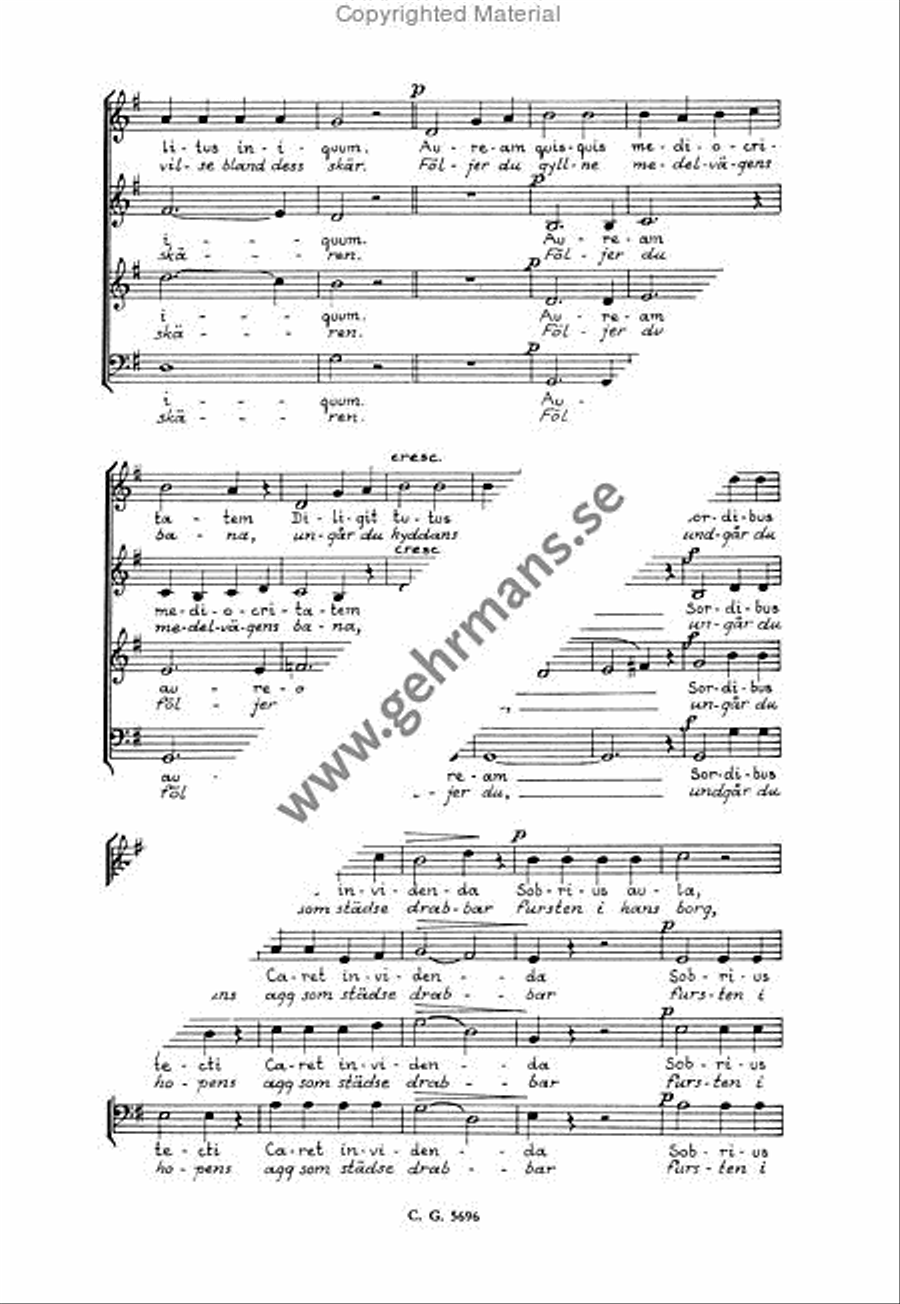 Rectius vives 4-Part scores gallery preview page 3