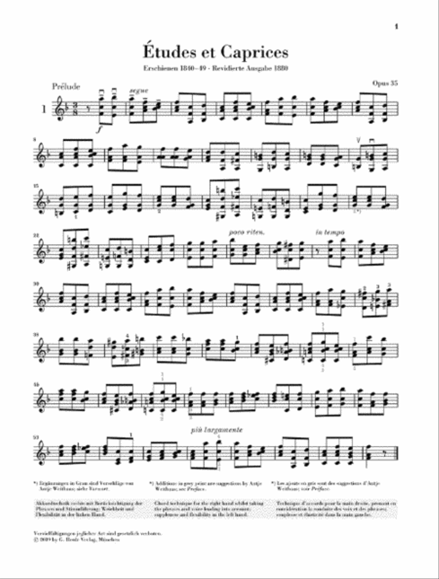 Etudes and Caprices for Violin Solo Op. 35 Violin Solo scores gallery preview page 3