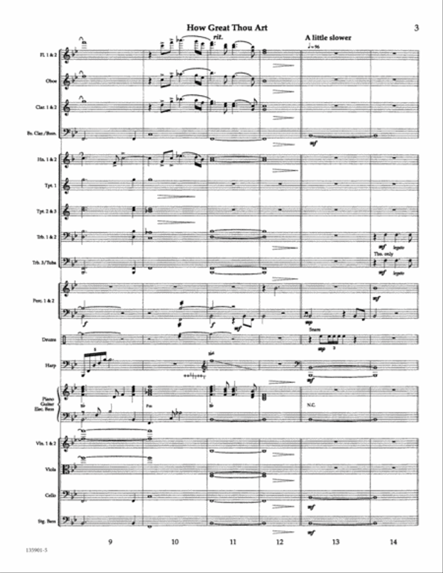 How Great Thou Art How Great Thou Art Orchestra scores gallery preview page 4