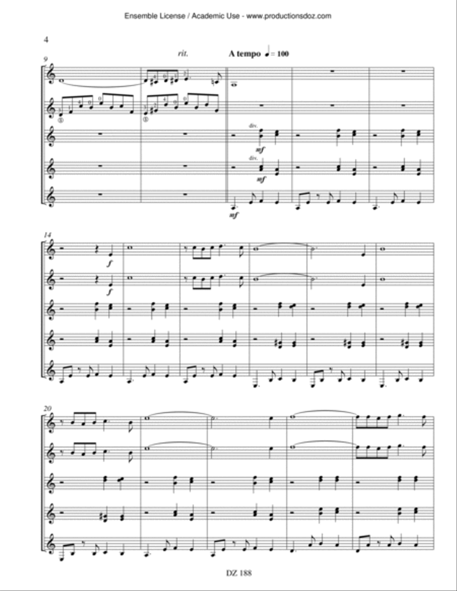 Tango estampie Tango estampie Guitar Ensemble scores gallery preview page 4