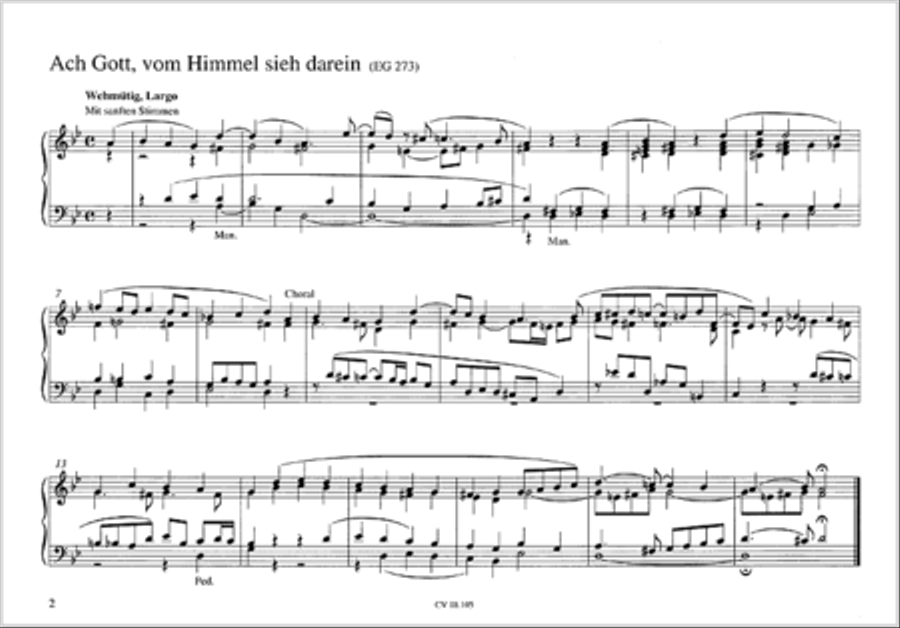Rinck: Easy Chorale Preludes for Organ op. 105 based on melodies of the German Prostestant and Catholic hymnbooks Organ Solo scores gallery preview page 2