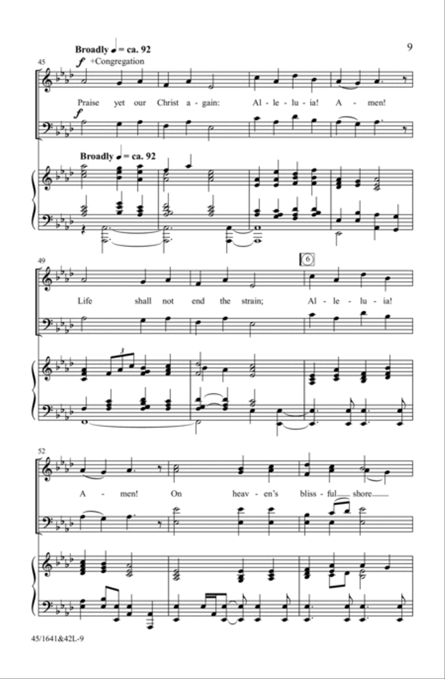 A Festival of Hymns SATB (Digital Download) 4-Part scores gallery preview page 9
