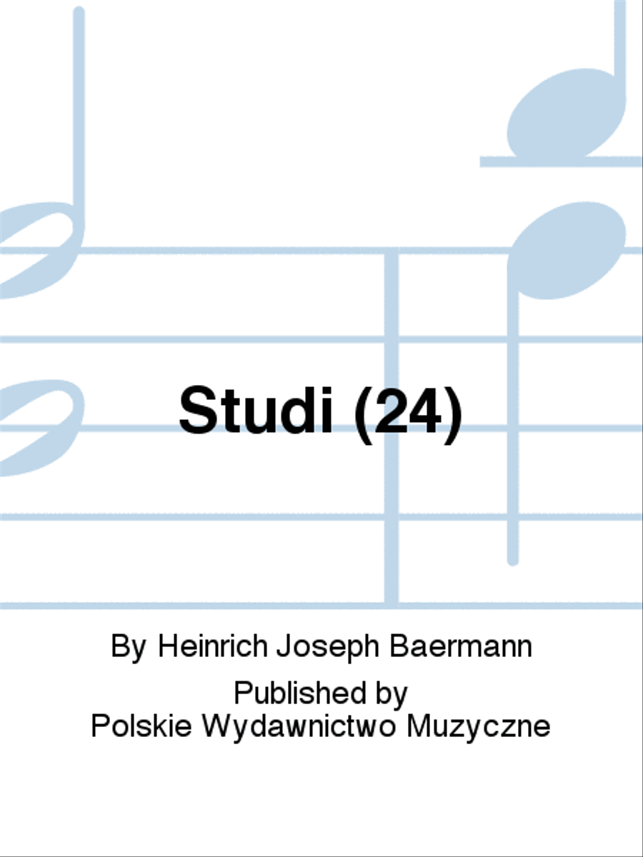 Studi (24) Clarinet Solo scores gallery preview page 1