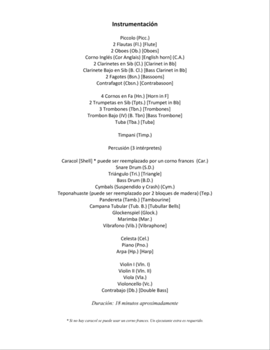 Nu Tal (Mi Tierra) - Set of Parts Full Orchestra scores gallery preview page 2