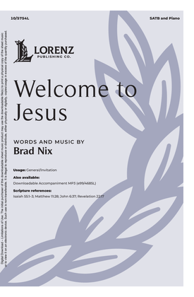 Book cover for Welcome to Jesus