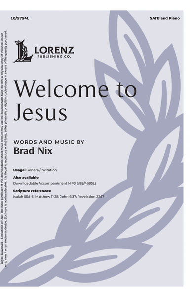 Welcome to Jesus