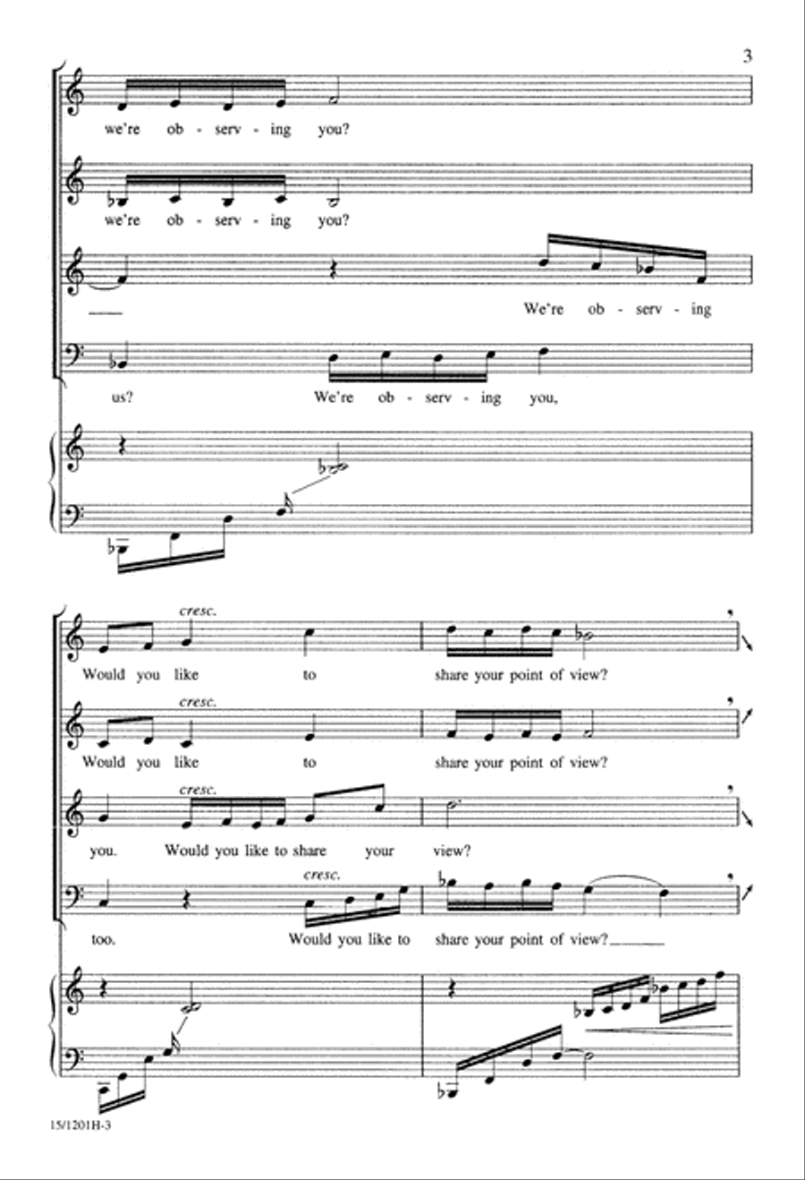 Gentle Bird Gentle Bird 4-Part scores gallery preview page 3