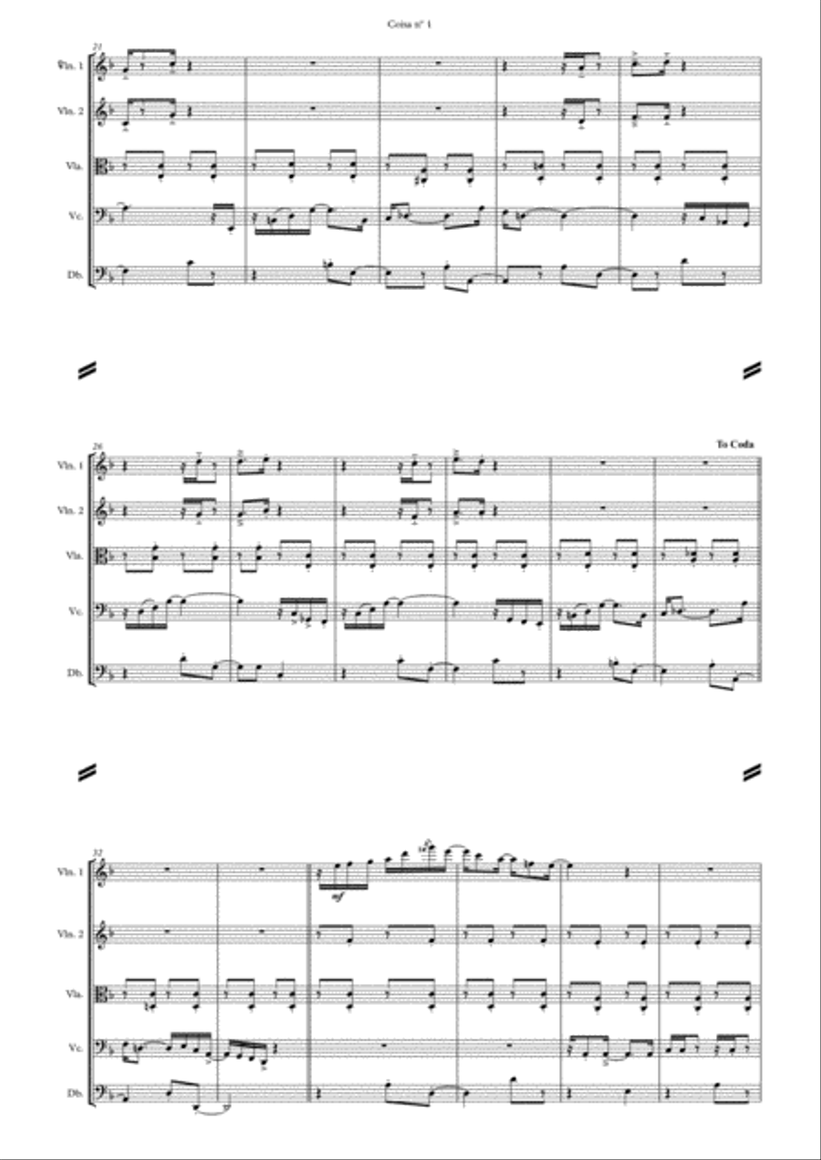 Coisa No. 1 String Quintet scores gallery preview page 3