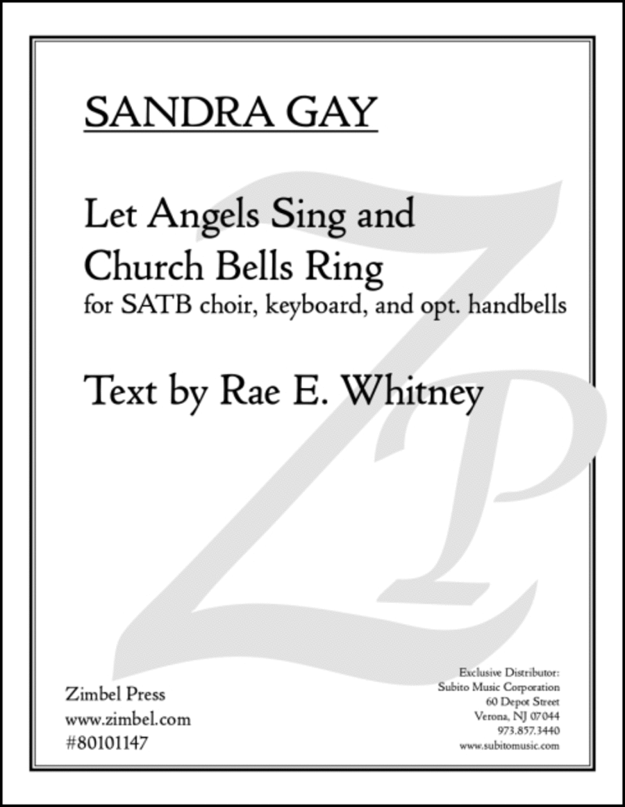 Let Angels Sing and Church Bells Ring 4-Part scores gallery preview page 1