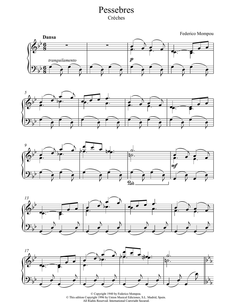 Pessebres Creches I Piano Solo scores gallery preview page 1