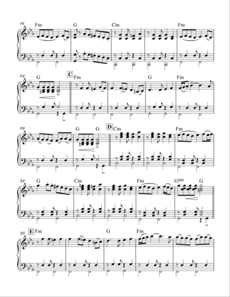 Amman Piano Solo scores gallery preview page 2