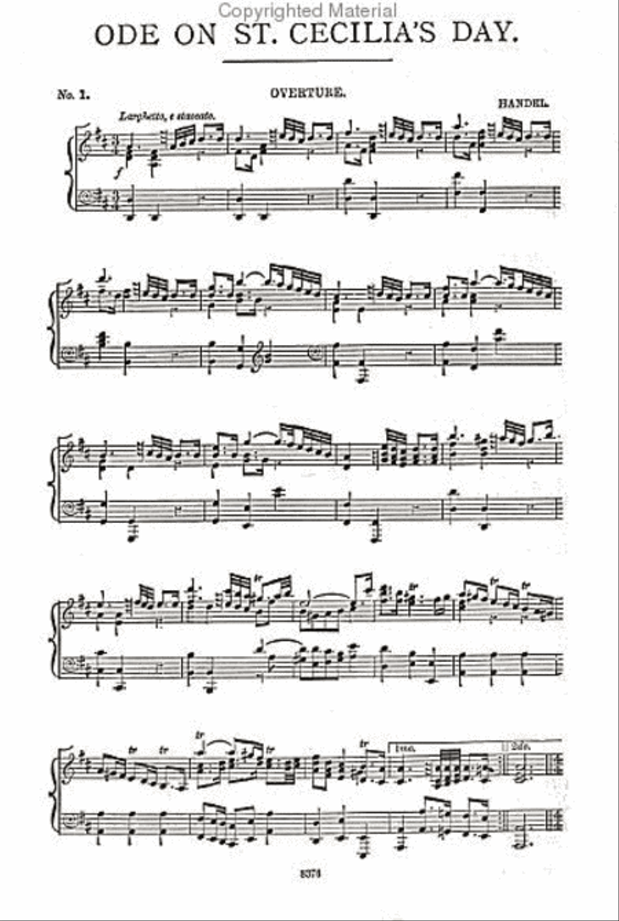Ode on St. Cecilia's Day 4-Part scores gallery preview page 2
