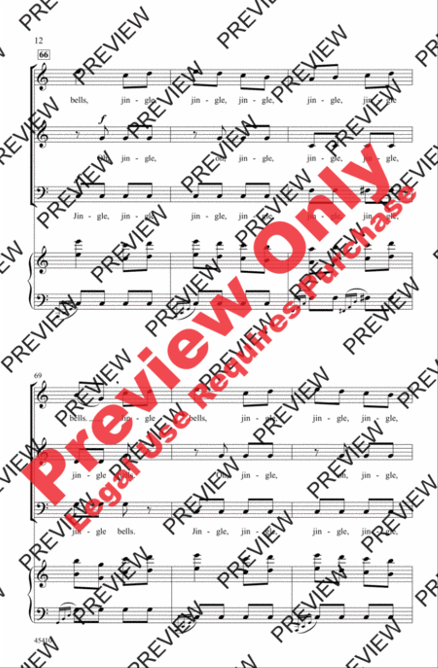 Jingle Bells Rondo 3-Part scores gallery preview page 12
