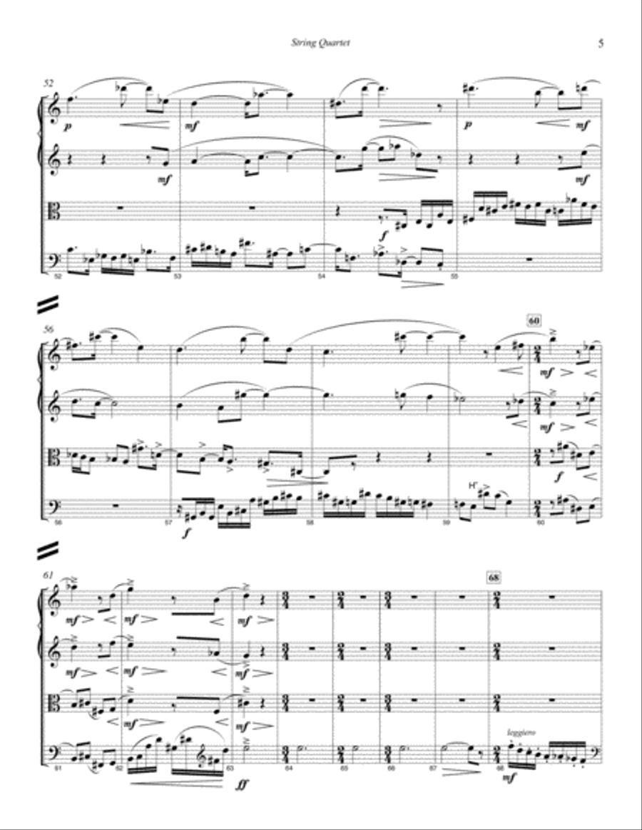 String Quartet (2011) String Quartet scores gallery preview page 6