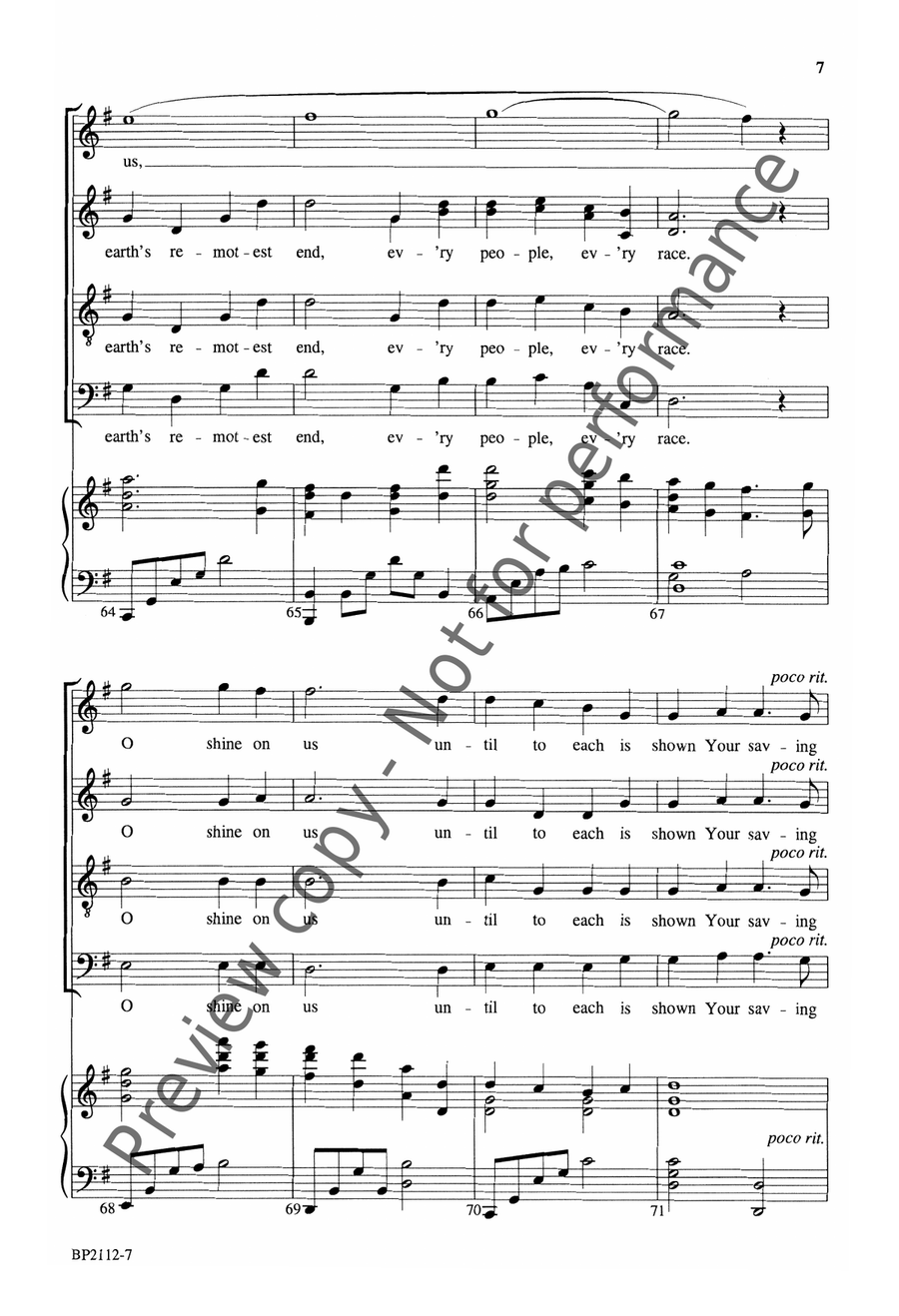 Who But the Lord? 4-Part scores gallery preview page 8