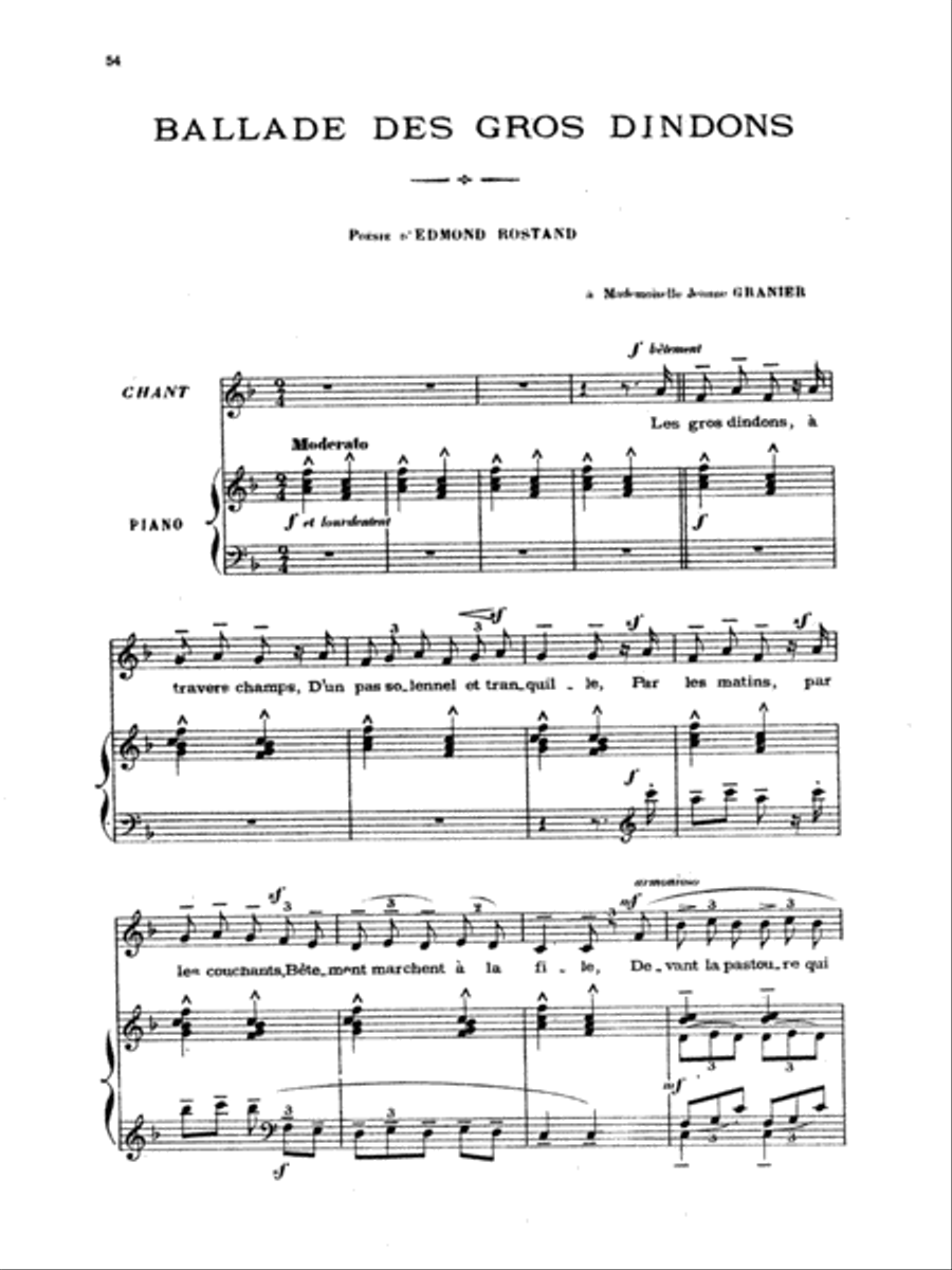 Chabrier: Recueil de Melodies Voice scores gallery preview page 1