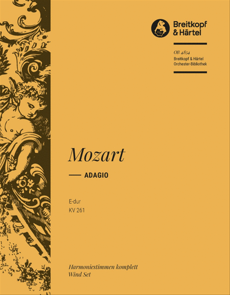 Adagio in E major K. 261 Adagio in E major K. 261 Orchestra scores gallery preview page 1