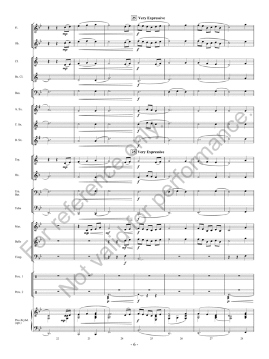 Forever Flying Concert Band scores gallery preview page 7