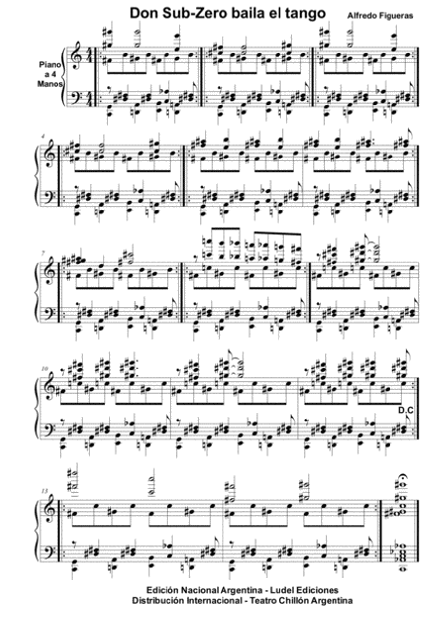 19 Cuises Dachshund Partituras Piano a 4 Manos Alfredo Figueras Easy Piano scores gallery preview page 4