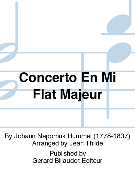 Concerto En Mi Flat Majeur