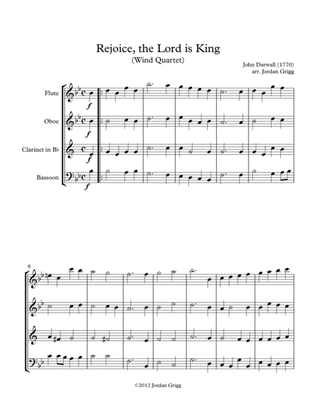 Book cover for Rejoice, the Lord is King (Wind Quartet)