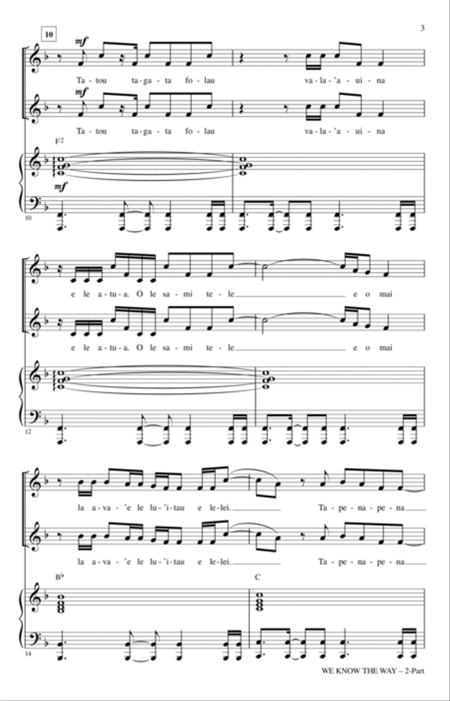 We Know The Way (from Moana) (arr. Roger Emerson) 2-Part scores gallery preview page 2