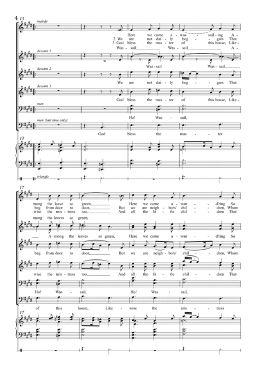 Hear We Come A-Wassailing SSAA scores gallery preview page 3