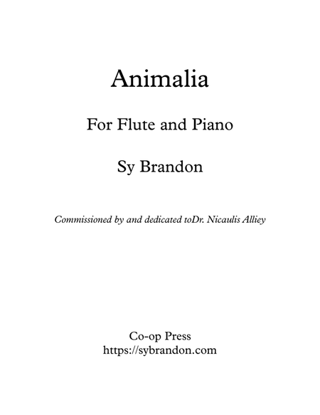 Animalia for Flute and Piano image number null