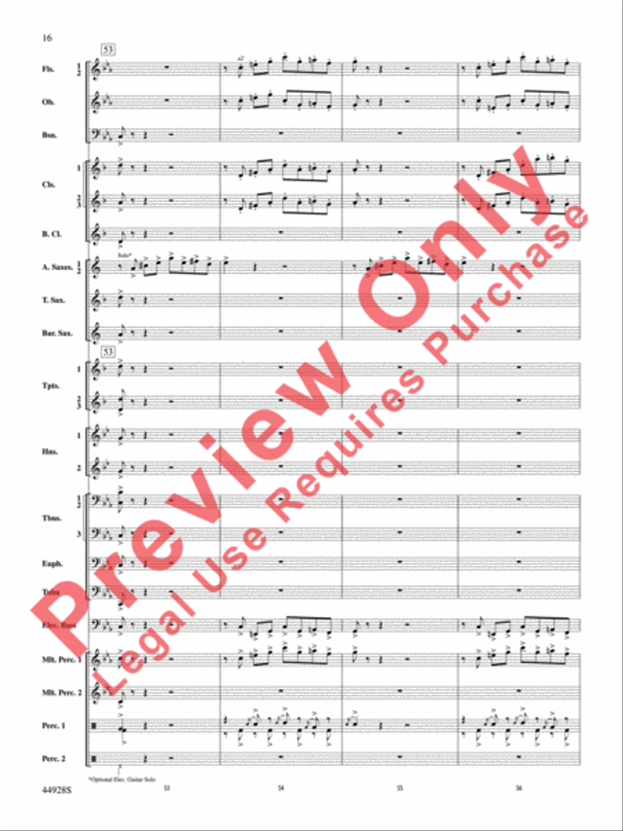 Dreams of Fireflies (On a Christmas Night) Concert Band scores gallery preview page 17