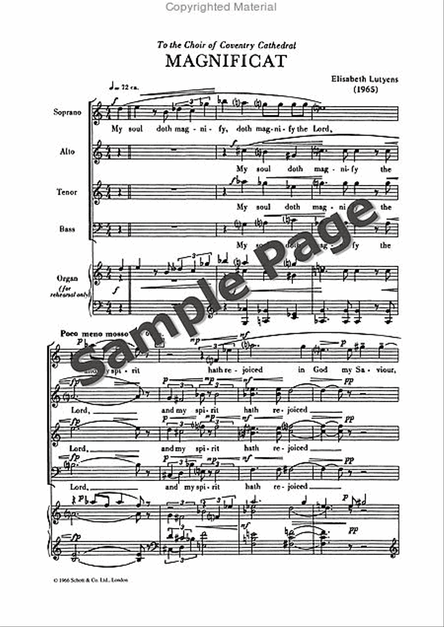 Magnificat and Nunc Dimittis 4-Part scores gallery preview page 4