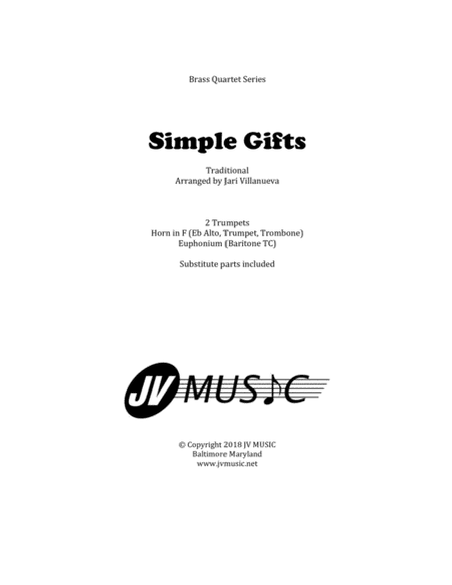 Simple Gifts for Brass Quartet image number null