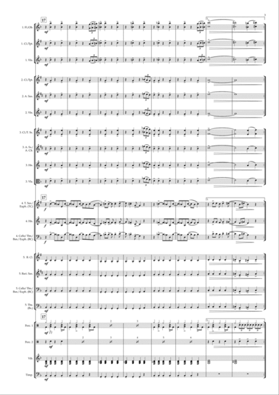 Mattie's Rag Concert Band scores gallery preview page 3