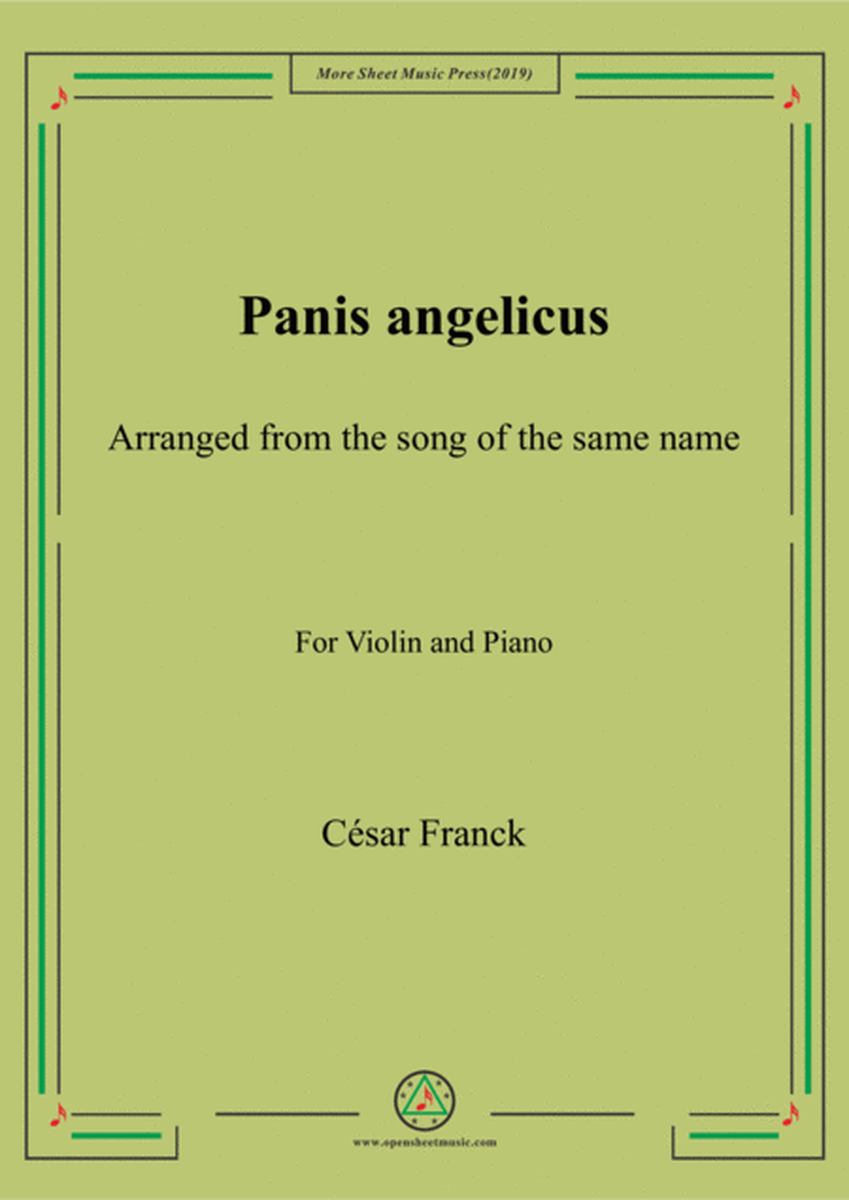 Franck-Panis angelicus,for Violin and Piano image number null