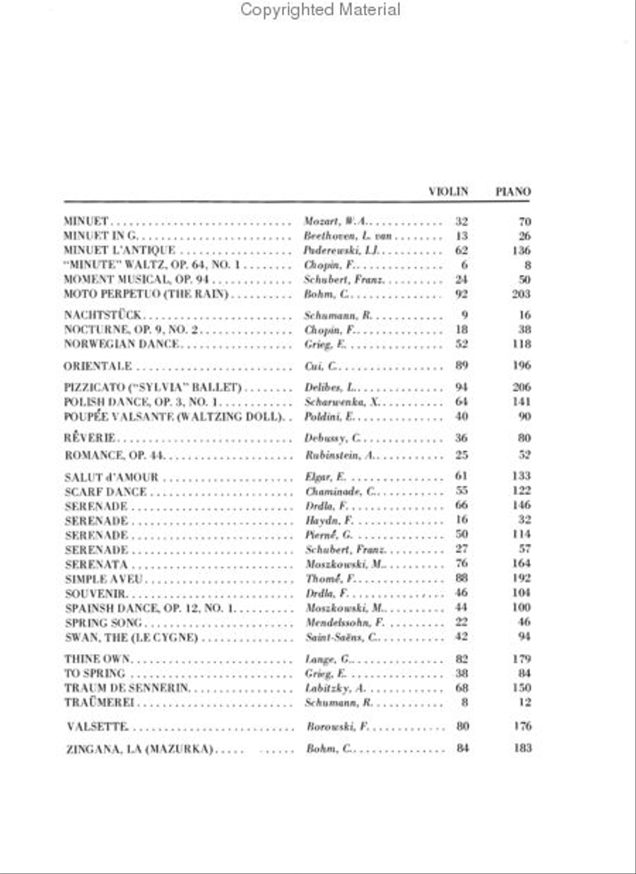 Violin Pieces the Whole World Plays Violin Solo scores gallery preview page 3