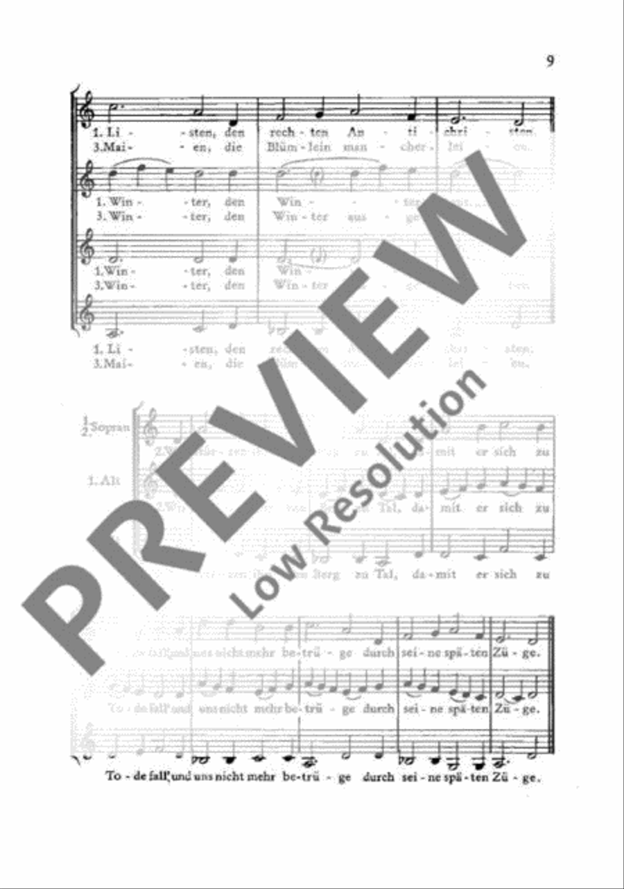 Alte Volkslieder in neuen Sätzen Women's Choir scores gallery preview page 10