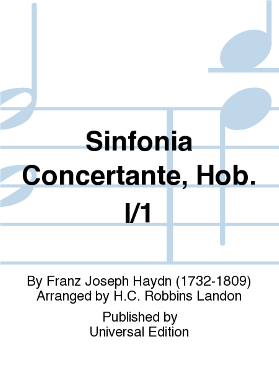 Sinfonia Concertante, Hob. I/1 Orchestra scores gallery preview page 1