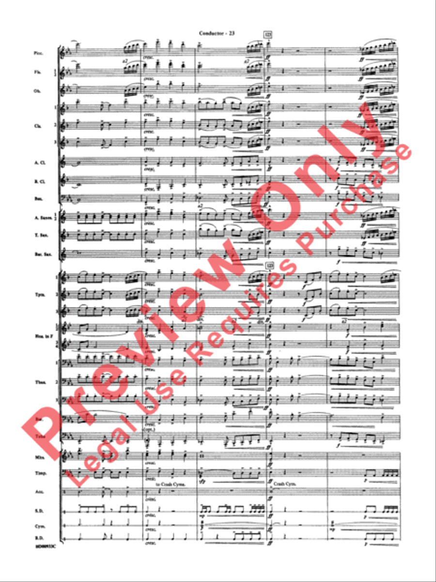 Symphonic Festival Concert Band scores gallery preview page 26