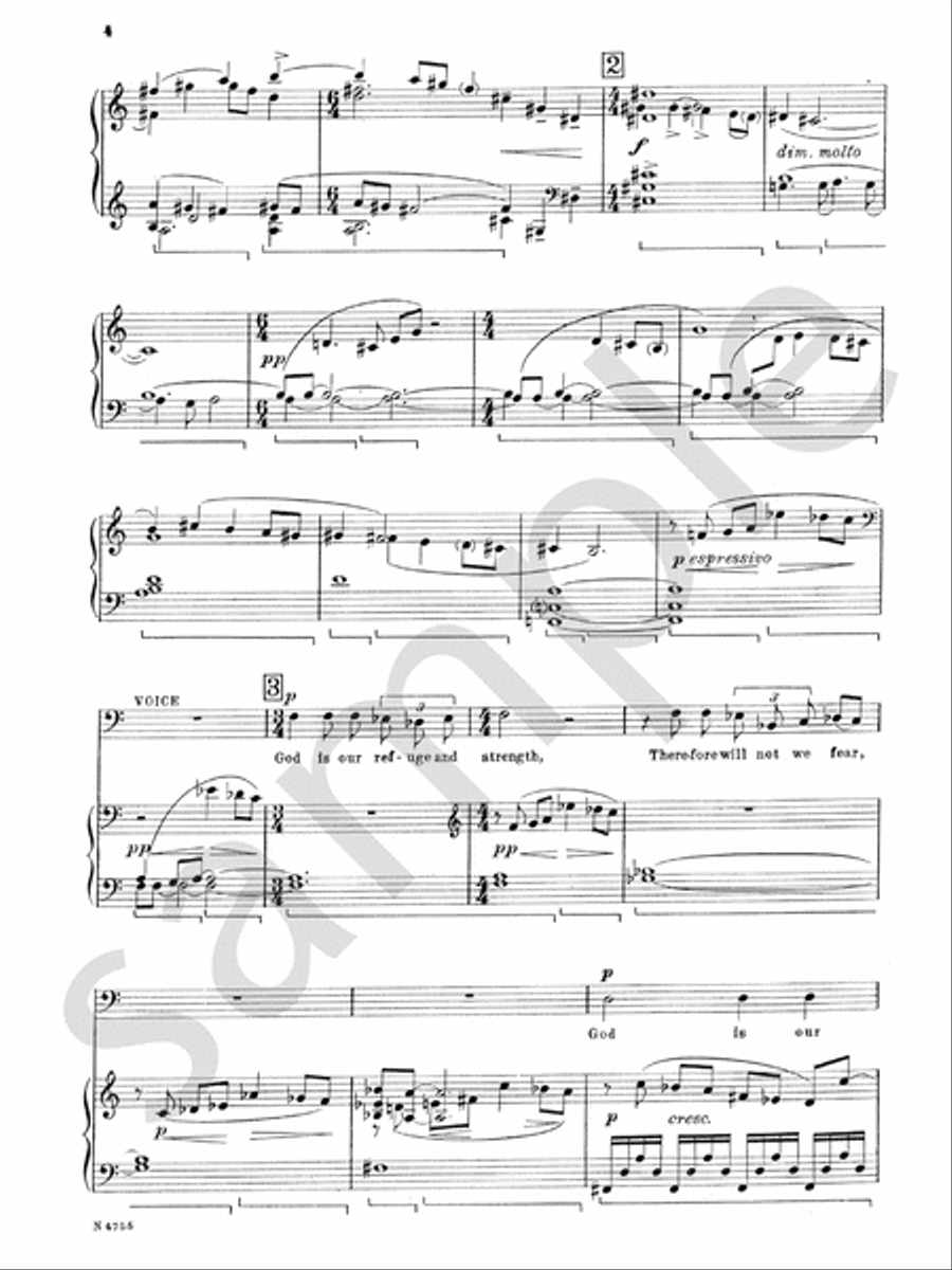 Four Psalms Baritone Voice scores gallery preview page 7