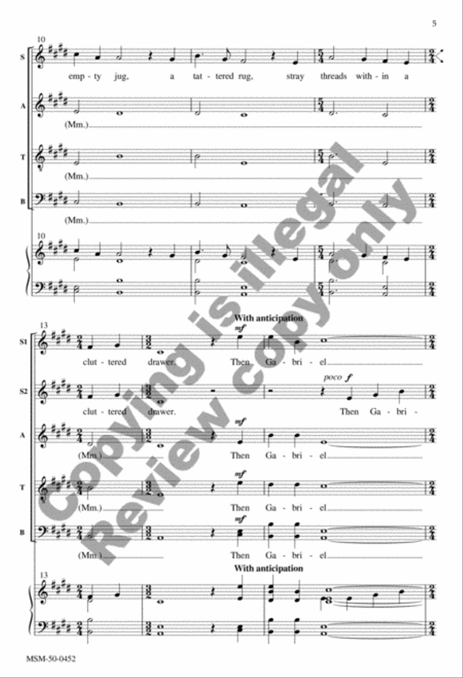 Annunciation Annunciation Divisi scores gallery preview page 18