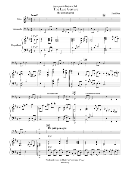 The Last Gesture (score and part)
