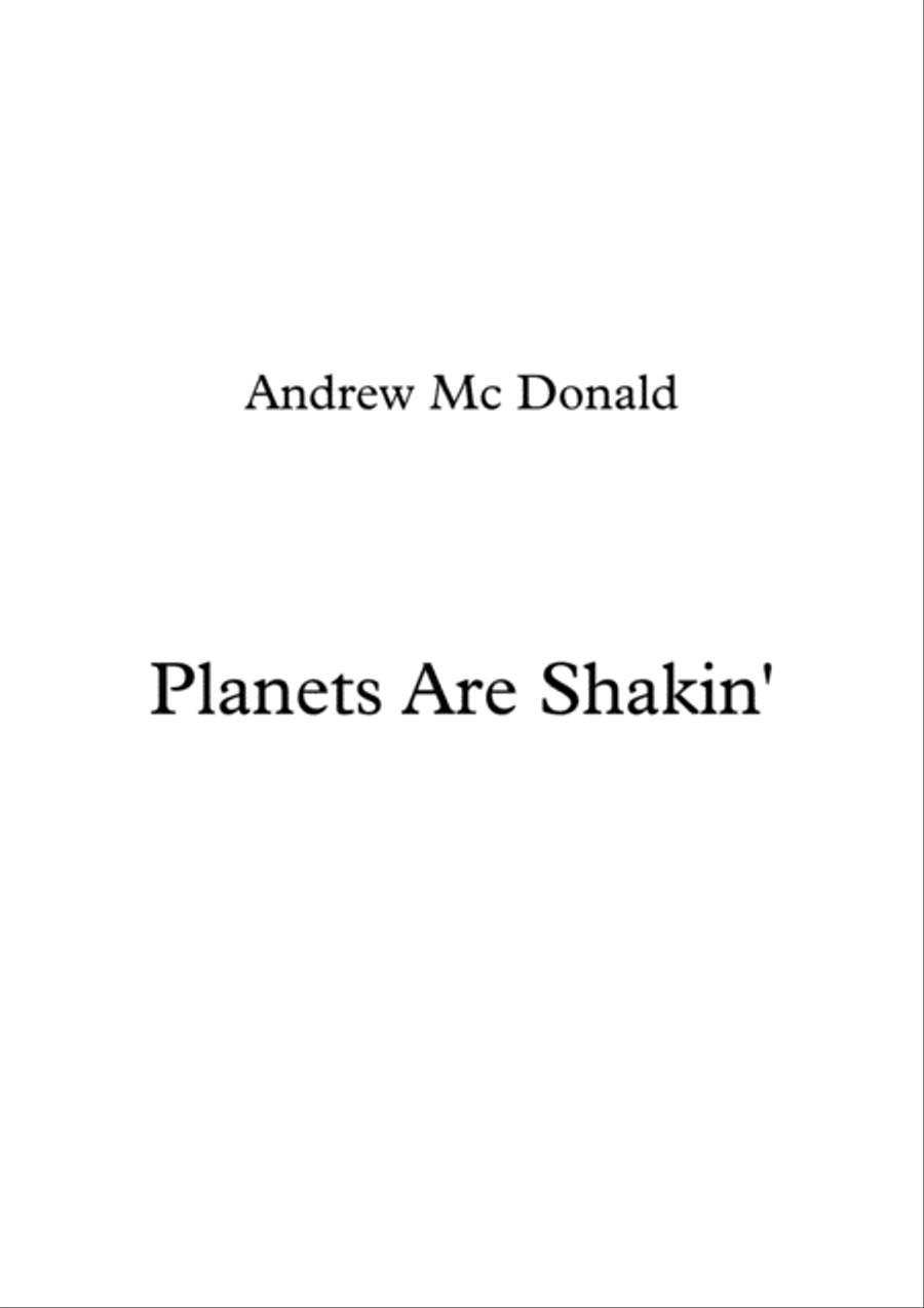 Planets Are Shakin' Planets Are Shakin' Voice scores gallery preview page 1