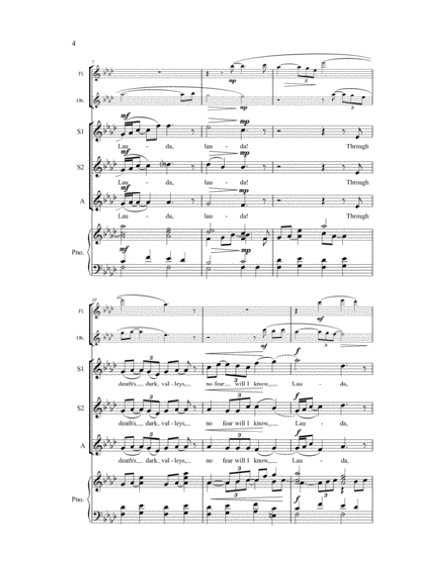 Psalm 23 Psalm 23 SSA scores gallery preview page 6